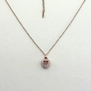 Timeless Heart Rosegold Necklace